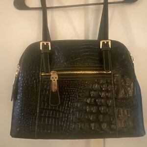 Beautiful Marc   Chantal Black Crocodile-Embossed Women's Handbag 🌸